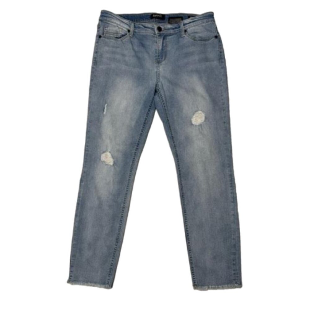 Buffalo David Bitton Jess Rip & Repair Mid Rise Skinny Jeans Size 10/30 #1729